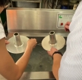 Commercial Ultrasonic Dishwasher - Cleaning Cake Molds for the Baking Industry
